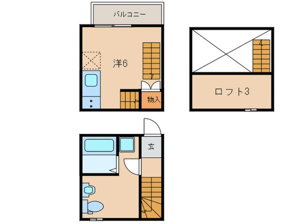 アースクエイク寺崎の物件間取画像